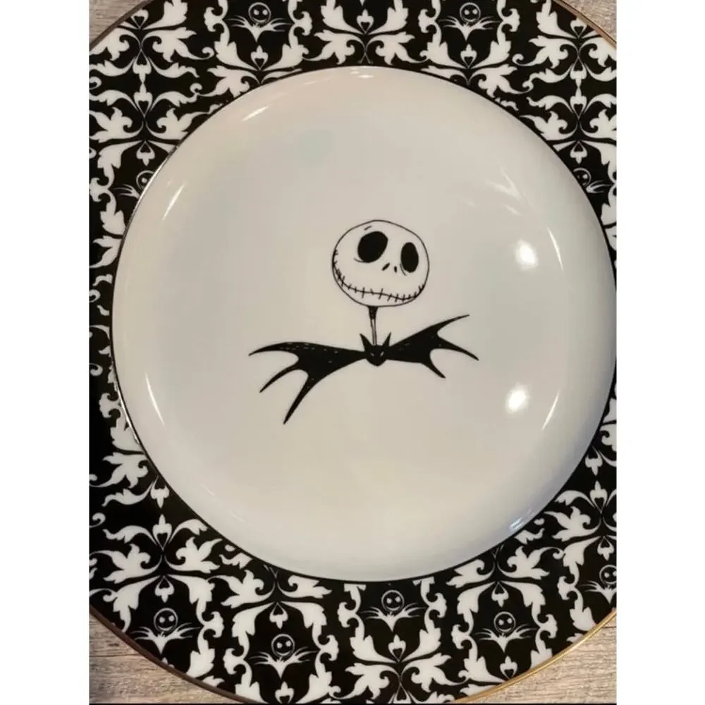 4 Nightmare Before Christmas Jack Skellington Halloween Lunch Salad Plates‎ 8